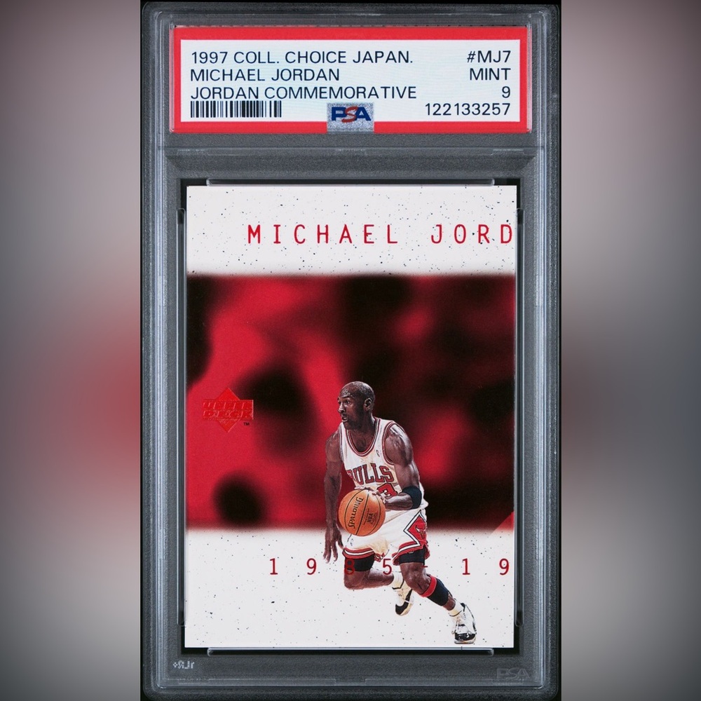 1997 Michael Jordan Coll Choice Japanese Commemorative #MJ7 PSA 9